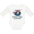thumbnail image 3 of Inktastic Grammy and Papa Love Me Boys Long Sleeve Baby Bodysuit, 3 of 5