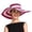 Hot Pink, variant on YAYUBA Women's Summer Sun Hat Wide Brim Straw Beach Hat Casual Outdoor Striped Design,Blue