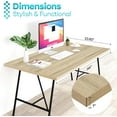 thumbnail image 3 of Kaboon 36x24 inch Universal Table Top, 1 inch Thick, Oak, 3 of 7