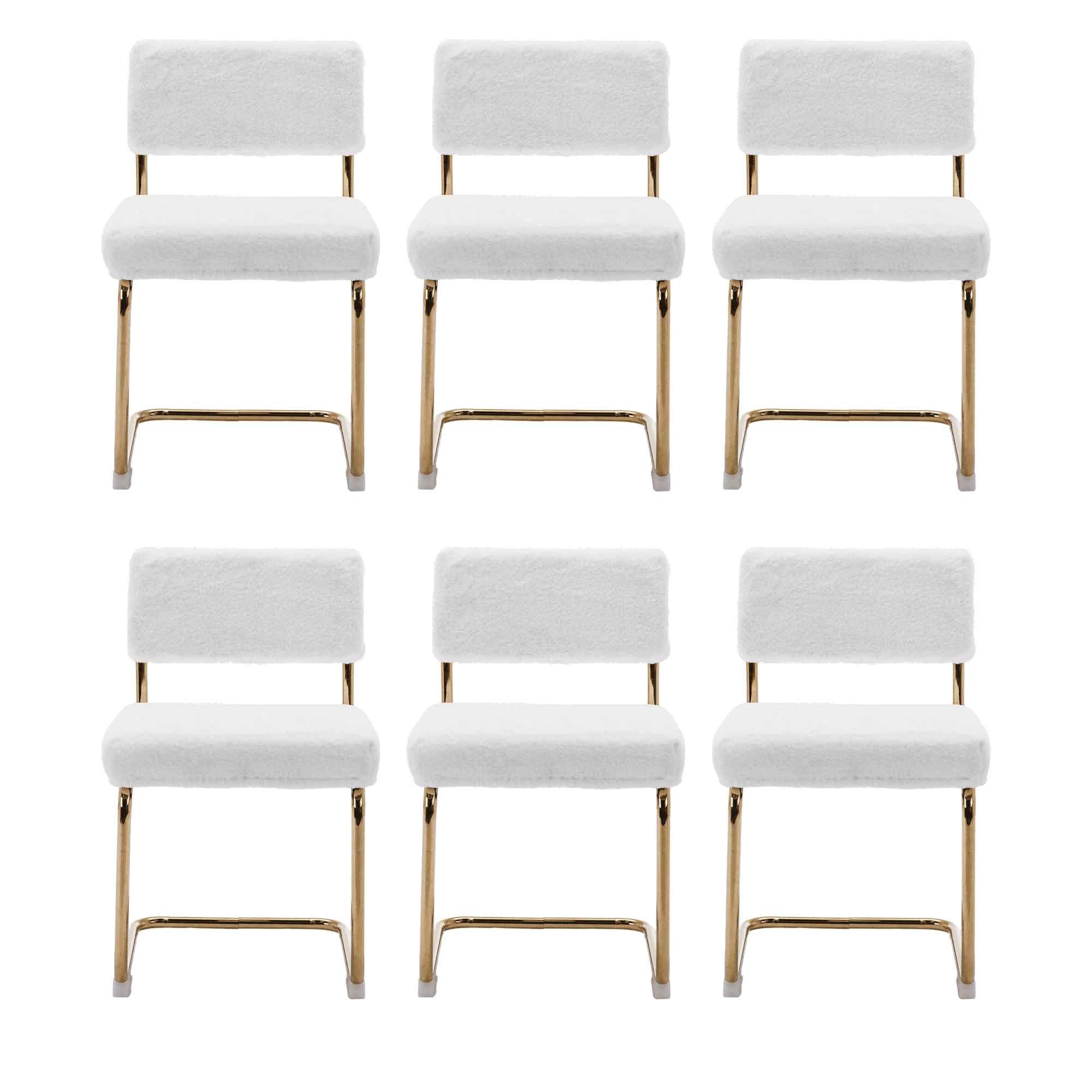 Modern Accent Armless Kitchen Chairs with Channel Tufting, Dining Chairs with Corduroy Fabric