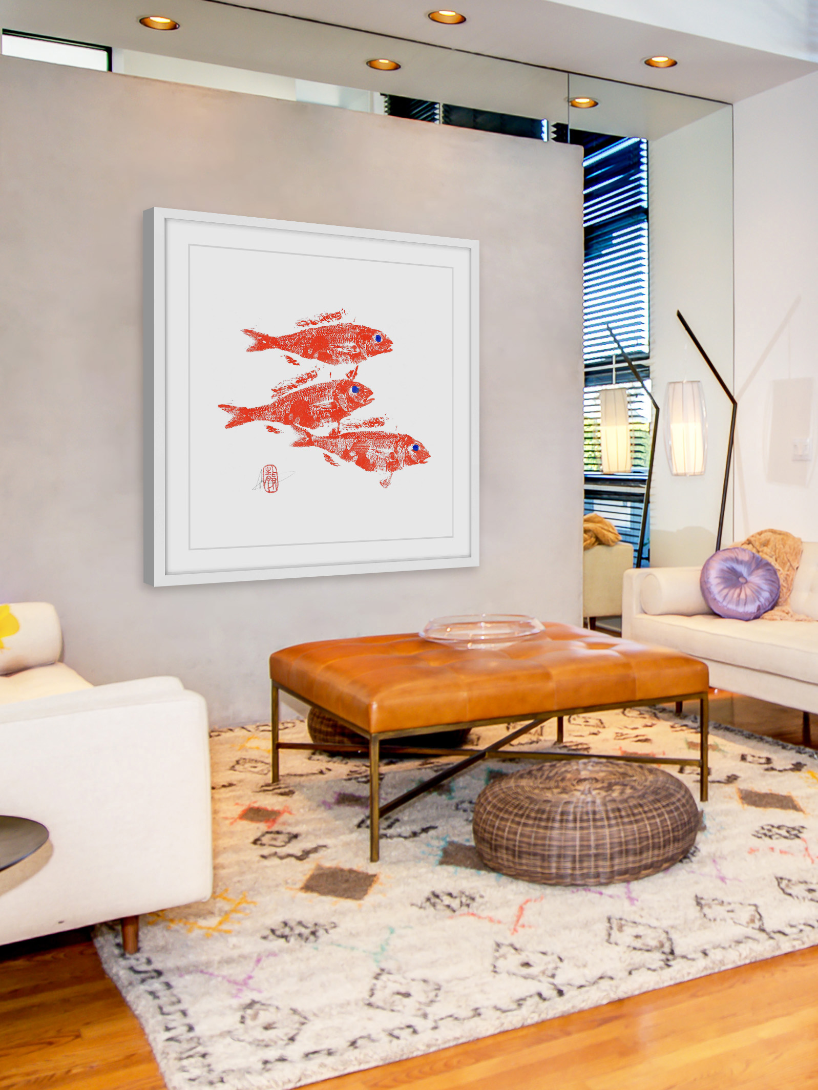 "Three Is Better than One" Framed Painting Print
