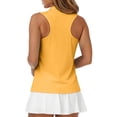 thumbnail image 6 of Hearthz Women's Sleeveless Golf Polo Shirts Quarter Zip Collared Tee Shirts Womens Quick Dry Workout Tennis Polo Shirts Women, 6 of 8