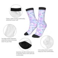 thumbnail image 3 of Fuzoiu Rainbow Scales Print Kids Socks For Boys Girls,Grip Crew Socks with Non Slip,Lightweight Stretch Crew Socks,Toddlers Crew Boot Socks, 3 of 5