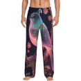 thumbnail image 2 of Lsque Bird 1 Print Men's Pajama Pants, Lounge Pant - Comfortable Home Wear,Elastic Waistband, Stylish Design-XX-Large, 2 of 9