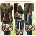 thumbnail image 4 of FORMRS Womens Shoulder Bag with Chain Strap Clutch Purse Cute Tote Handbag, Brown Floral, 4 of 7