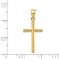 thumbnail image 4 of 14K Yellow Gold Charm Pendant 25 mm 14 Cross, 4 of 4