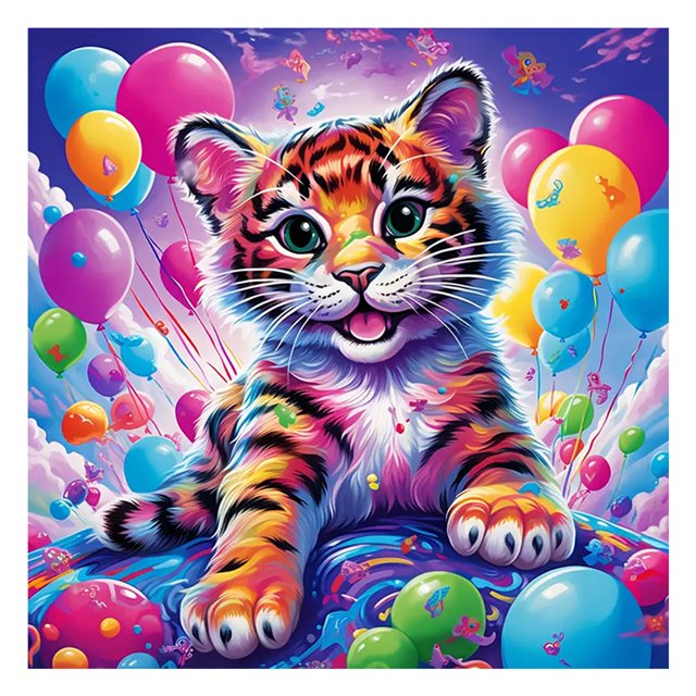 Globo Diamante Tigre Btafrte Serie Animal Resina 30*30CM