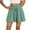 Mint Green, variant on Wyobmus Women's Flowy Shorts Summer Comfy Culottes Shorts High Elastic Waist Wave Wrinkle Wide Leg Shorts Burgundy