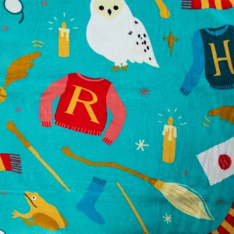 Harry Potter Travel Throw Blanket 40in x 50in - Light Blue