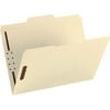 Smead, SMD14580, Fastener File Folders with Reinforced Tab, 50 / Box, Manila
