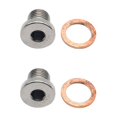 thumbnail image 1 of 2x x1.25 Sensor de Tapón obturador Tapa Eliminador Lambda Block Off Bung, 1 of 9