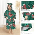 thumbnail image 4 of joogoo Blanket Hoodie for Christmas Bows Oversize Sweatshirt 3-14 YR L, 4 of 7