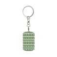 thumbnail image 2 of Uemuo Light Green Squares Pattern Rectangular Metal Keychain - Durable, Stylish, and Personalized Key Ring for Men and Women,Engraved Keychain,Gift Slim Sturdy Keychain, 2 of 7