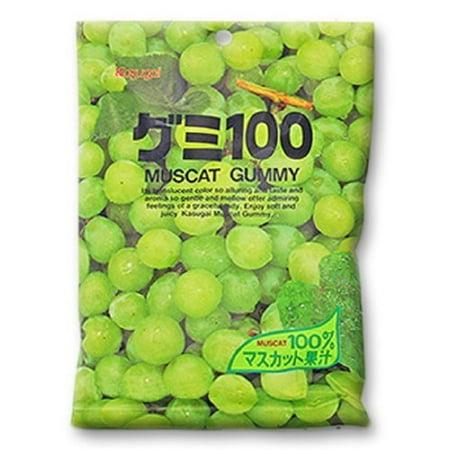 Japanese Fruit Gummy Candy from Kasugai - Muscat Grape - (Best Japanese Candy Subscription)