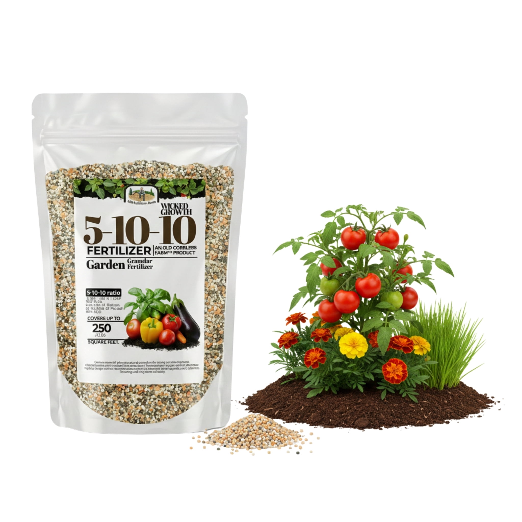 Old Cobblers Farm™ Wicked Growth 5-10-10 Fertilizer - Multi-Use Fertilizer, 20lbs