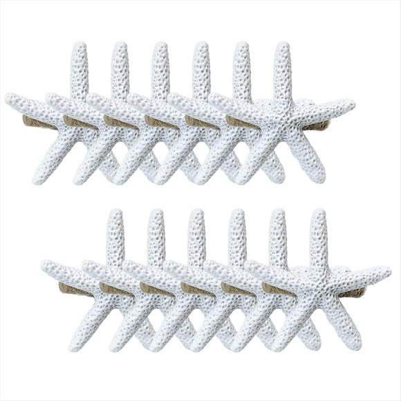 Juego de Servilleteros con Forma de Estrella de Mar, 12 Servilleteros con Forma de Estrella de Mar, A Granel para Decoración de Mesa de Comedor en la Playa, Servilletero