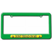 Gadsden Flag Don't Tread on Me License Plate Tag Frame, Multiple Colors