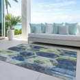 thumbnail image 6 of Addison Rugs Chantille Indoor/Outdoor Transitional Geometric Navy Washable Rectangle Rug, 9' x 12', 6 of 6