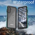 thumbnail image 5 of Allytech Waterproof Case for Samsung Galaxy A14 5G, IP68 Waterproof Dustproof Anti-scratch Full Body Protective Rugged Build-in Screen Protector Case Cover for Galaxy A14 5G 6.6" - Grassblue, 5 of 6