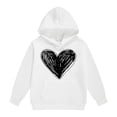 thumbnail image 5 of Mercatoo Girls Oversized Heart Hoodies Fall Winter Trendy Pullover Hoodie Pocket Personalized Graphic 𝐇ooded Sweatshirts, 5 of 5