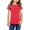 Red, variant on Summer Short Sleeve Loose Fit Going Out Shirts for Girls Red Kids Little Casual Tunic Tops Knot Front Button Blouse T Tee Clothes 45029 Years