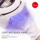 thumbnail image 2 of 2025 Herramientas para uñas Guantes anti-ultravioleta Uv Guantes negros para fototerapia con la mitad de los dedos expuestos Sección corta, 2 of 5