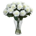 thumbnail image 2 of Nearly Natural Blooming Carnation Arrangement with Vase, 2 of 2