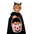thumbnail image 4 of Halloween Candy Basket Woven Bin with Handles, Cute Candy Bowl for Outdoor Storage Home Organizer, Soft Basket to Fill, Decorative Container for Daily Use and Gift Giving, Fall Decor for Home, 4 of 5