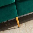 thumbnail image 5 of JULYFOX Mid Century Modern Button Tufted Velvet Loveseat Sofa, Green, 5 of 8