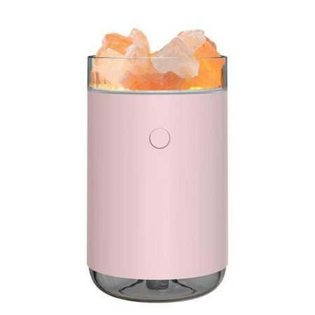 

ELENXS Crystal Salt Stone Humidifier USB 7 Color Changing Light 260ml Fog Humidifier Silent Essential Oil Diffuser Humidifier for Desktop Home Office Bedroom