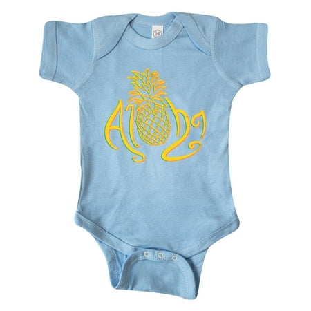 

Inktastic Aloha- with multicolor yellow pineapple Gift Baby Boy or Baby Girl Bodysuit