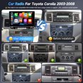thumbnail image 2 of Radio de coche Naifay Android 13 de 4 GB de RAM y 64 GB de ROM para Toyota Corolla 2003-2008, 2 of 8