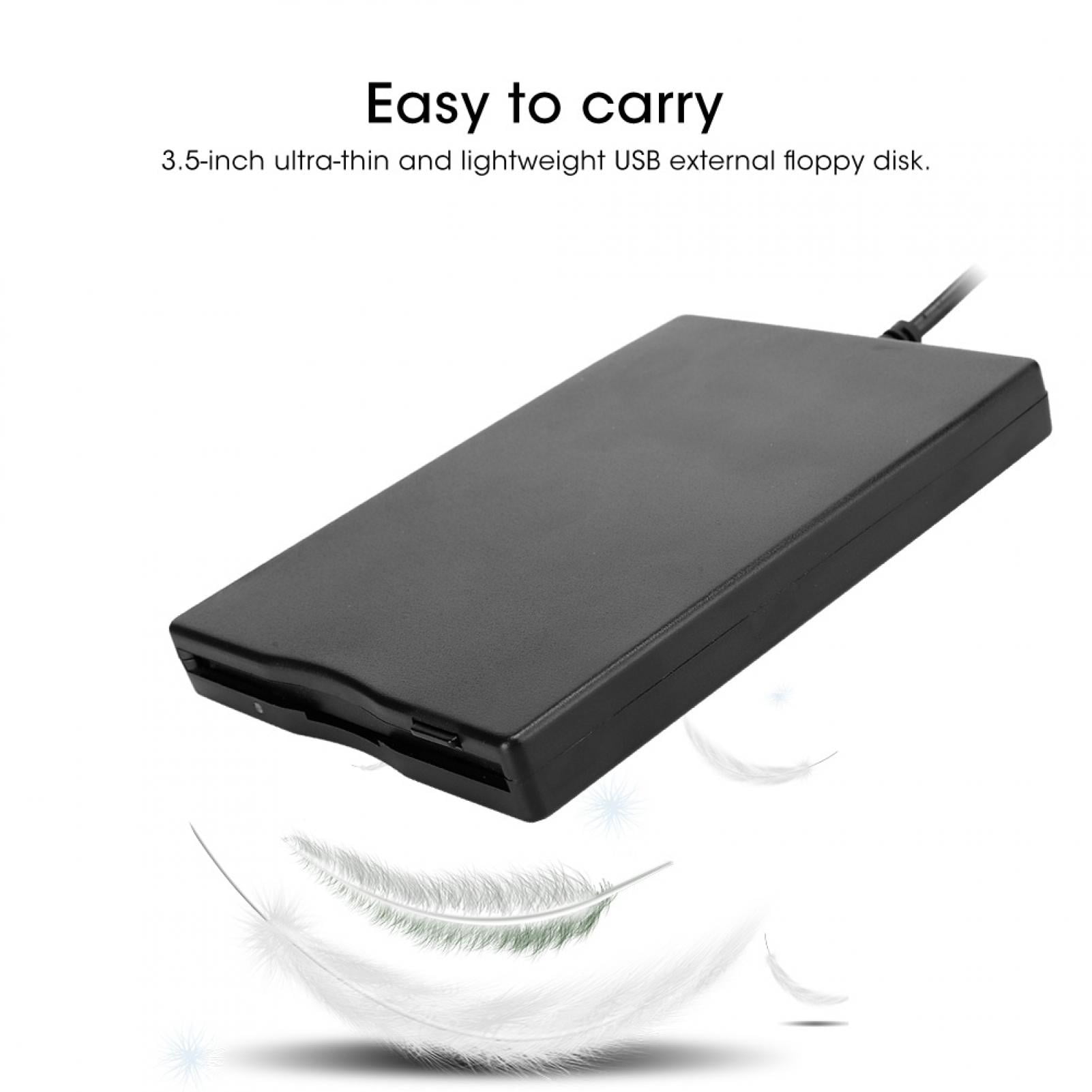 ANGGREK External Floppy Drive Disk,Portable Floppy Drive 3.5-Inch Card Reader Computer Accessory External Removable,Floppy Drive Disk