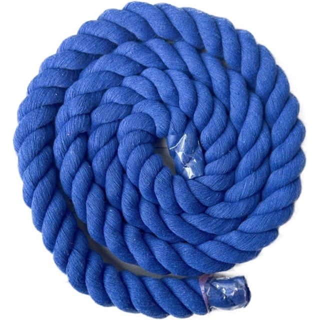 Yazoeia 5.46 Yards Natural Twisted Cotton Rope, Macrame Cord Natural Cotton Rope, 3 Strand Solid Colors Braided Cotton String for Craft Knitting Thread Wall Hanging and DIY Crafts, 20mm