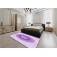 thumbnail image 5 of Ahgly Company Machine Washable Indoor Rectangle Transitional Purple Area Rugs, 2' x 5', 5 of 7