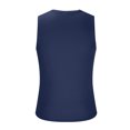 thumbnail image 4 of Chiccall Mens Quick Dry Athletic Tank Tops Summer Crew Neck Sleeveless Gym Workout Lightweight Muscle Tops Navy M, 4 of 5