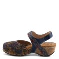 thumbnail image 2 of Spring Step L’Artiste Women's Koraline Mary Jane Flat Shoes – Hand Painted Floral Leather, Cushioned Microsuede Footbed, Adjustable Ankle Strap, 2″ Cork Wedge Heel, 2 of 8