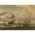 thumbnail image 3 of Abraham Storck 18x14 Black Modern Framed Museum Art Print Titled - The Roads of Enkhuizen (1654 - 1708), 3 of 5