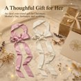 thumbnail image 4 of 2-Pack Satin Sash Belt for Women, Plus Size Silk Feeling Tie Bow Waist Belt, Wedding Bridesmaid Prom Dress Accessory, Hair Wrap, 4 of 6
