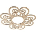 thumbnail image 2 of 36"OD x 12 1/4"ID x 1/4"T Cohen Wood Fretwork Pierced Ceiling Medallion, Alder, 2 of 3