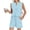 Light Blue, variant on Stichou Women's Two Piece Sets Linen 2026 Summer Sleeveless V Neck Pleated Shorts Set Matching Sets Women Clothing Light Blue XL