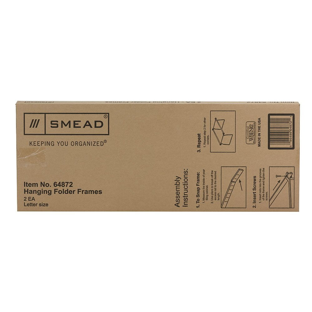 Smead 64872 Hanging Folder Frame Letter Size 23 27 Long Steel