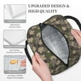 thumbnail image 3 of Daiia Camouflage maple Pattern Lunch Bag , Insulated Lunch Box, Small Leakproof Cooler Food Lunch Containers Reusable High Capacity Lunch Tote Bags-One Size, 3 of 6