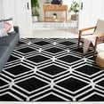 thumbnail image 2 of SAFAVIEH Adirondack Bailey Geometric Area Rug, Black/Ivory, 8' x 10', 2 of 8