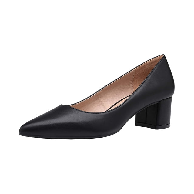 Zapatos DREAM PAIRS DPU212 Tacones Bajos Gruesos Negros