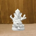 thumbnail image 6 of CoudarTitie Lord Ganesha Statue Resin Buddha Sculpture for Living Room Gifts Centerpiece White 4.7x4.2x6cm, 6 of 9
