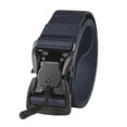 thumbnail image 3 of Belts for Men Quick Release Buckle Tactical Canvas Thick Wear Resistant Nylon Adjustable Climbing Work Strap Navy 130cm, 3 of 6