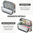 thumbnail image 5 of Wobogo Cute Cartoon Sloth Pattern with Hearts and Flowers Large Capacity Durable Zippered Pencil Case Portable Stationery Storage Organizer Bag for Study Office Travel, 5 of 7