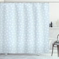 thumbnail image 1 of Ambesonne Floral Shower Curtain, Scattered Small Blooms, 69"Wx84"L, Pale Blue White, 1 of 3