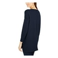 thumbnail image 2 of Style & Co. Womens Seam Front Tunic Sweater, Blue, Petite, PS, 2 of 2
